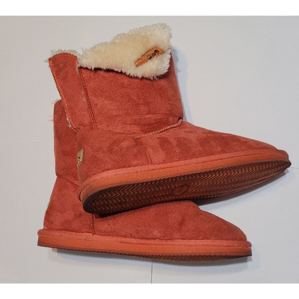 Apres By Lamo Burnt Orange Winter Boots Fur Lined Size 7 Womens